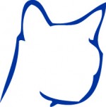 Cat silhouette_BLUE